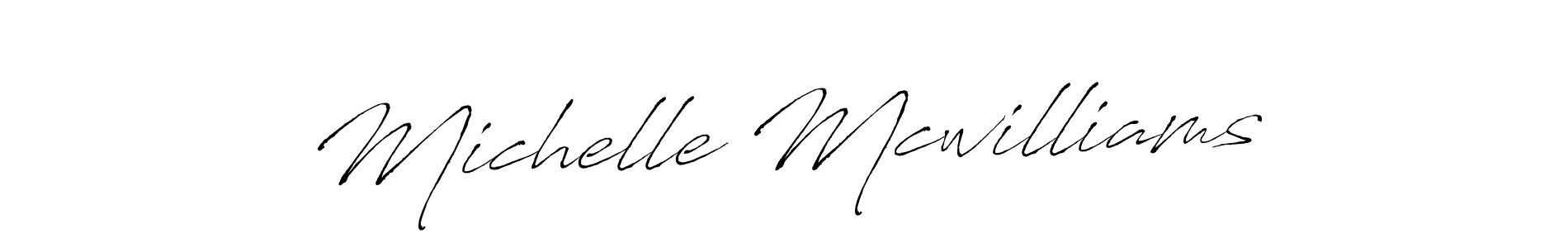 How to make Michelle Mcwilliams name signature. Use Antro_Vectra style for creating short signs online. This is the latest handwritten sign. Michelle Mcwilliams signature style 6 images and pictures png