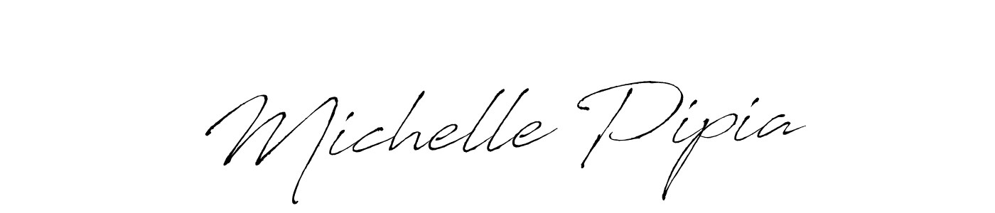 Create a beautiful signature design for name Michelle Pipia. With this signature (Antro_Vectra) fonts, you can make a handwritten signature for free. Michelle Pipia signature style 6 images and pictures png