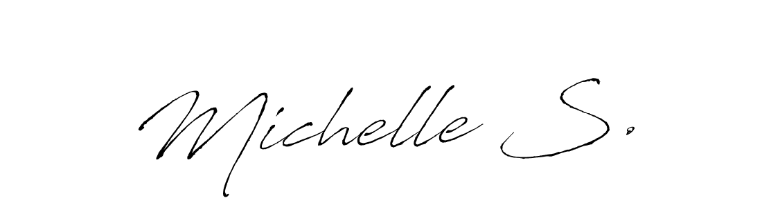 It looks lik you need a new signature style for name Michelle S.. Design unique handwritten (Antro_Vectra) signature with our free signature maker in just a few clicks. Michelle S. signature style 6 images and pictures png