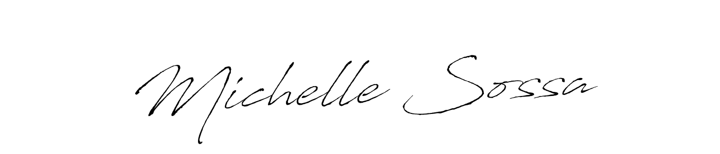 Michelle Sossa stylish signature style. Best Handwritten Sign (Antro_Vectra) for my name. Handwritten Signature Collection Ideas for my name Michelle Sossa. Michelle Sossa signature style 6 images and pictures png