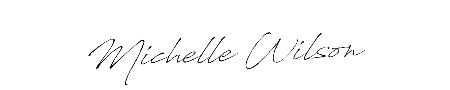 Design your own signature with our free online signature maker. With this signature software, you can create a handwritten (Antro_Vectra) signature for name Michelle Wilson. Michelle Wilson signature style 6 images and pictures png