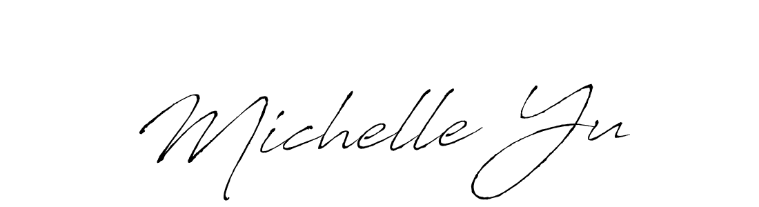 Make a beautiful signature design for name Michelle Yu. With this signature (Antro_Vectra) style, you can create a handwritten signature for free. Michelle Yu signature style 6 images and pictures png