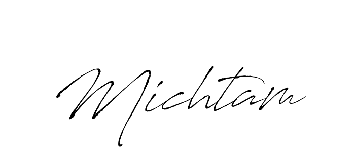 Best and Professional Signature Style for Michtam. Antro_Vectra Best Signature Style Collection. Michtam signature style 6 images and pictures png
