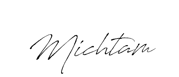 Make a short Michtam signature style. Manage your documents anywhere anytime using Antro_Vectra. Create and add eSignatures, submit forms, share and send files easily. Michtam signature style 6 images and pictures png