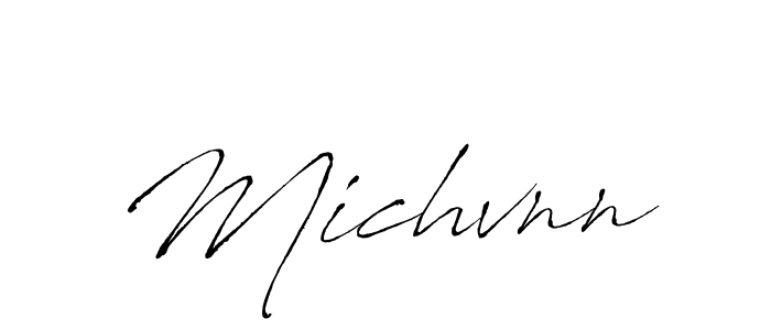 It looks lik you need a new signature style for name Michvnn. Design unique handwritten (Antro_Vectra) signature with our free signature maker in just a few clicks. Michvnn signature style 6 images and pictures png