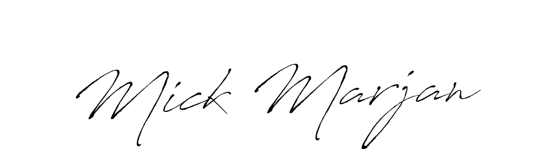 Make a short Mick Marjan signature style. Manage your documents anywhere anytime using Antro_Vectra. Create and add eSignatures, submit forms, share and send files easily. Mick Marjan signature style 6 images and pictures png