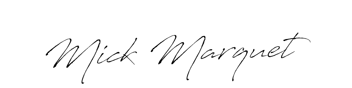 Create a beautiful signature design for name Mick Marquet. With this signature (Antro_Vectra) fonts, you can make a handwritten signature for free. Mick Marquet signature style 6 images and pictures png