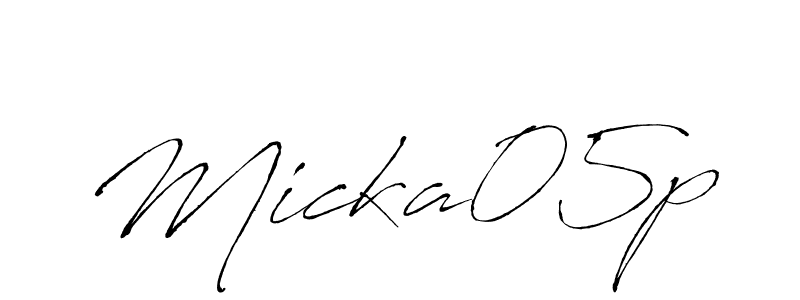 Design your own signature with our free online signature maker. With this signature software, you can create a handwritten (Antro_Vectra) signature for name Micka05p. Micka05p signature style 6 images and pictures png