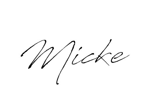 It looks lik you need a new signature style for name Micke. Design unique handwritten (Antro_Vectra) signature with our free signature maker in just a few clicks. Micke signature style 6 images and pictures png