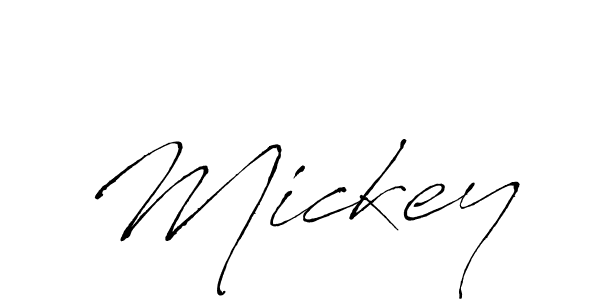 Make a beautiful signature design for name Mickey. With this signature (Antro_Vectra) style, you can create a handwritten signature for free. Mickey signature style 6 images and pictures png