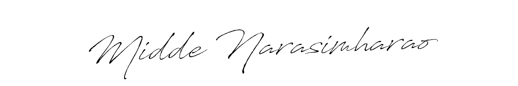Also You can easily find your signature by using the search form. We will create Midde Narasimharao name handwritten signature images for you free of cost using Antro_Vectra sign style. Midde Narasimharao signature style 6 images and pictures png