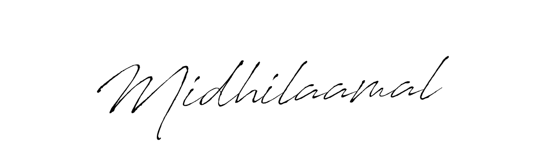 Design your own signature with our free online signature maker. With this signature software, you can create a handwritten (Antro_Vectra) signature for name Midhilaamal. Midhilaamal signature style 6 images and pictures png