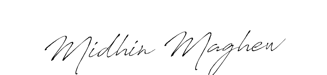 How to Draw Midhin Maghew signature style? Antro_Vectra is a latest design signature styles for name Midhin Maghew. Midhin Maghew signature style 6 images and pictures png