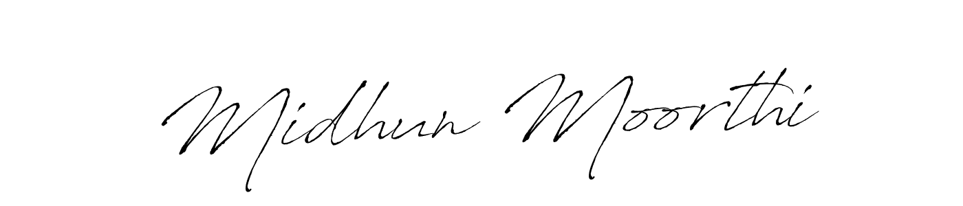Design your own signature with our free online signature maker. With this signature software, you can create a handwritten (Antro_Vectra) signature for name Midhun Moorthi. Midhun Moorthi signature style 6 images and pictures png
