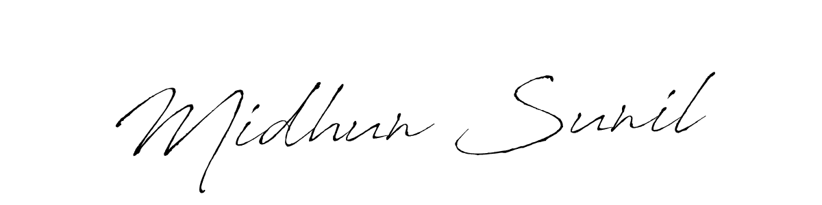 Here are the top 10 professional signature styles for the name Midhun Sunil. These are the best autograph styles you can use for your name. Midhun Sunil signature style 6 images and pictures png