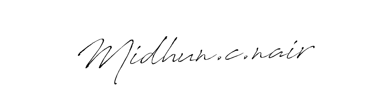 if you are searching for the best signature style for your name Midhun.c.nair. so please give up your signature search. here we have designed multiple signature styles  using Antro_Vectra. Midhun.c.nair signature style 6 images and pictures png