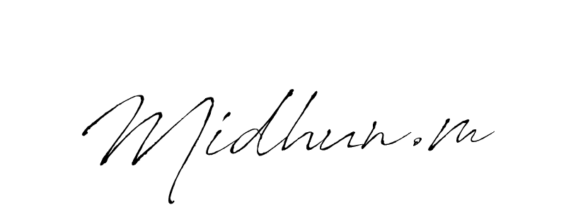 Once you've used our free online signature maker to create your best signature Antro_Vectra style, it's time to enjoy all of the benefits that Midhun.m name signing documents. Midhun.m signature style 6 images and pictures png