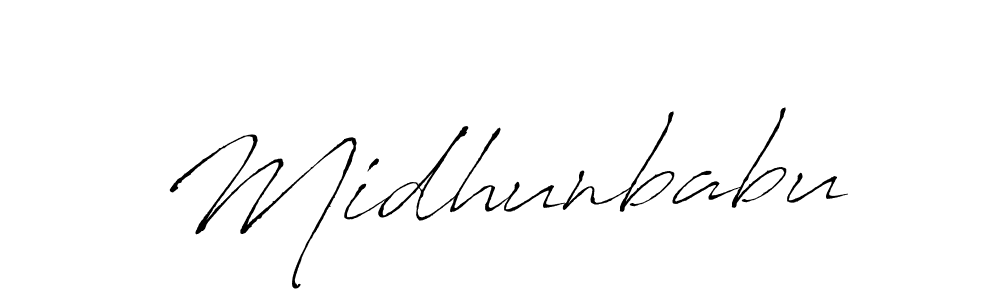 Also You can easily find your signature by using the search form. We will create Midhunbabu name handwritten signature images for you free of cost using Antro_Vectra sign style. Midhunbabu signature style 6 images and pictures png