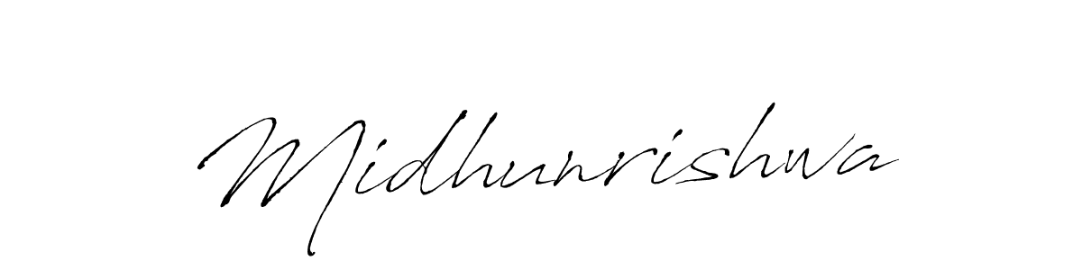 Also we have Midhunrishwa name is the best signature style. Create professional handwritten signature collection using Antro_Vectra autograph style. Midhunrishwa signature style 6 images and pictures png