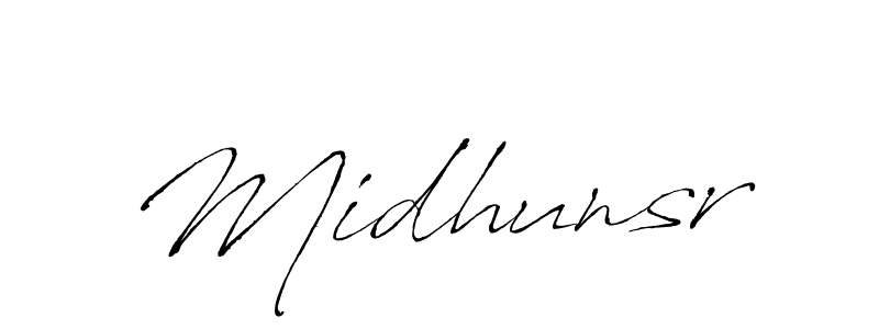 Once you've used our free online signature maker to create your best signature Antro_Vectra style, it's time to enjoy all of the benefits that Midhunsr name signing documents. Midhunsr signature style 6 images and pictures png