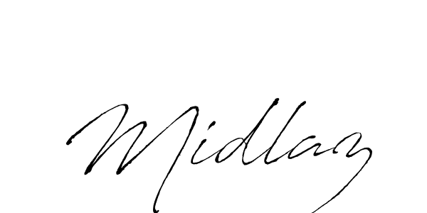 Once you've used our free online signature maker to create your best signature Antro_Vectra style, it's time to enjoy all of the benefits that Midlaz name signing documents. Midlaz signature style 6 images and pictures png