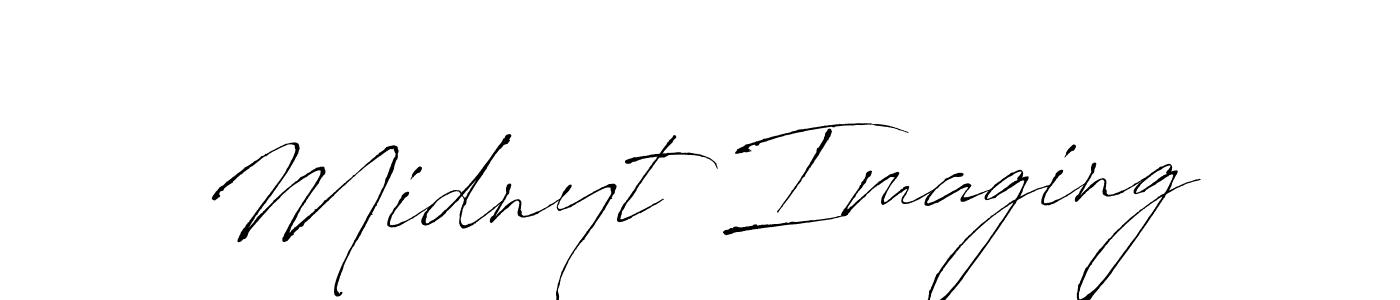 How to make Midnyt Imaging name signature. Use Antro_Vectra style for creating short signs online. This is the latest handwritten sign. Midnyt Imaging signature style 6 images and pictures png