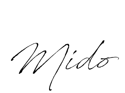 Create a beautiful signature design for name Mido. With this signature (Antro_Vectra) fonts, you can make a handwritten signature for free. Mido signature style 6 images and pictures png