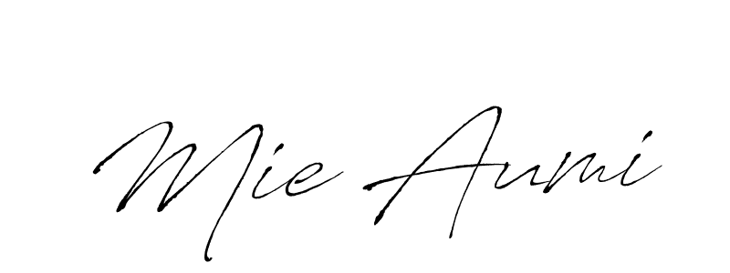 You can use this online signature creator to create a handwritten signature for the name Mie Aumi. This is the best online autograph maker. Mie Aumi signature style 6 images and pictures png