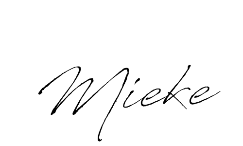 You should practise on your own different ways (Antro_Vectra) to write your name (Mieke) in signature. don't let someone else do it for you. Mieke signature style 6 images and pictures png