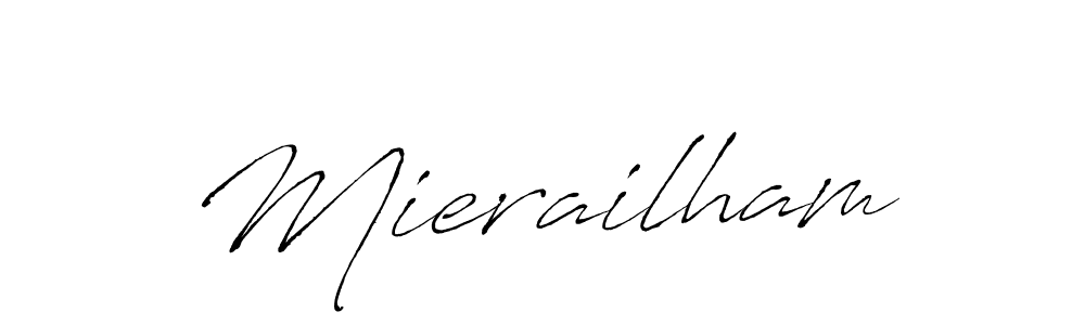 Mierailham stylish signature style. Best Handwritten Sign (Antro_Vectra) for my name. Handwritten Signature Collection Ideas for my name Mierailham. Mierailham signature style 6 images and pictures png