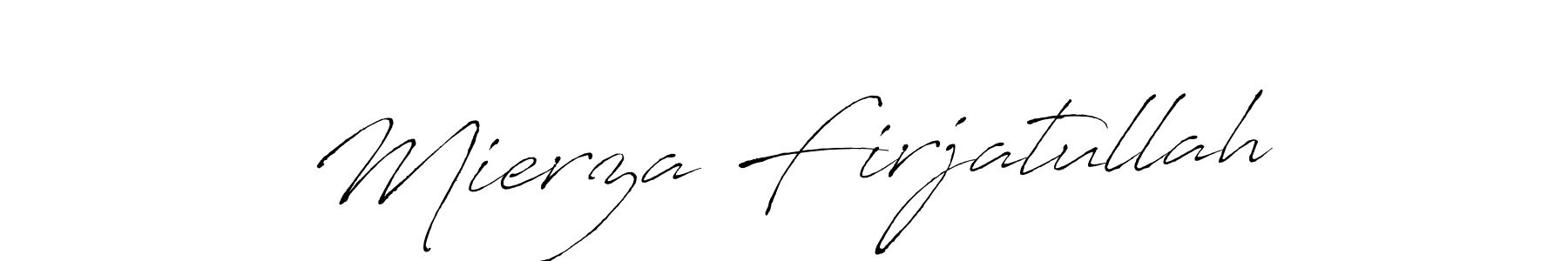 Also we have Mierza Firjatullah name is the best signature style. Create professional handwritten signature collection using Antro_Vectra autograph style. Mierza Firjatullah signature style 6 images and pictures png