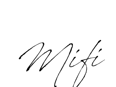 You should practise on your own different ways (Antro_Vectra) to write your name (Mifi) in signature. don't let someone else do it for you. Mifi signature style 6 images and pictures png