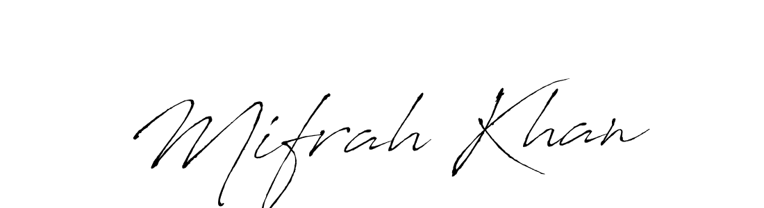 It looks lik you need a new signature style for name Mifrah Khan. Design unique handwritten (Antro_Vectra) signature with our free signature maker in just a few clicks. Mifrah Khan signature style 6 images and pictures png