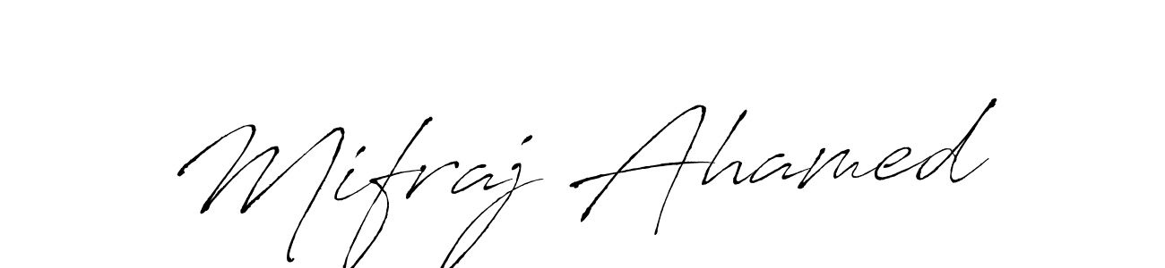 Similarly Antro_Vectra is the best handwritten signature design. Signature creator online .You can use it as an online autograph creator for name Mifraj Ahamed. Mifraj Ahamed signature style 6 images and pictures png