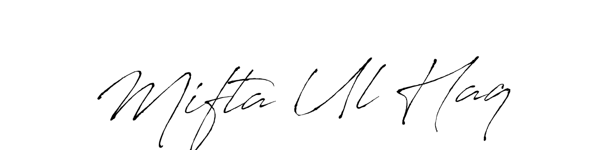 Make a beautiful signature design for name Mifta Ul Haq. With this signature (Antro_Vectra) style, you can create a handwritten signature for free. Mifta Ul Haq signature style 6 images and pictures png