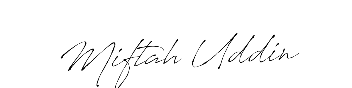 The best way (Antro_Vectra) to make a short signature is to pick only two or three words in your name. The name Miftah Uddin include a total of six letters. For converting this name. Miftah Uddin signature style 6 images and pictures png