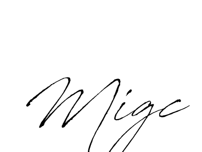 How to make Migc name signature. Use Antro_Vectra style for creating short signs online. This is the latest handwritten sign. Migc signature style 6 images and pictures png