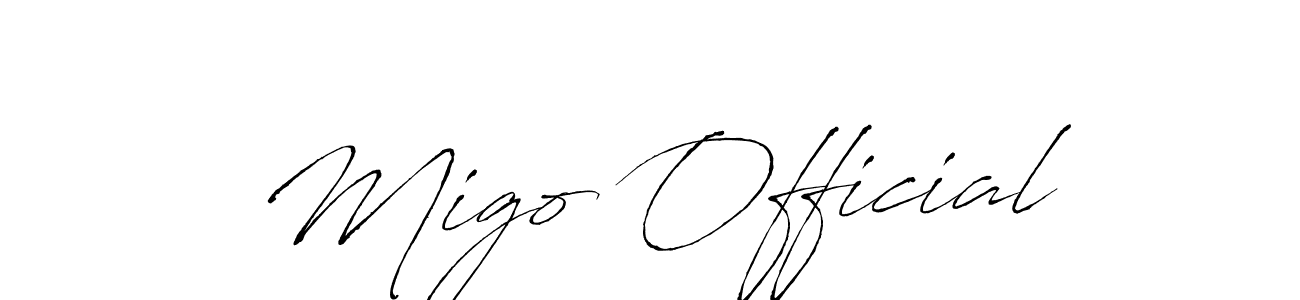 Check out images of Autograph of Migo Official name. Actor Migo Official Signature Style. Antro_Vectra is a professional sign style online. Migo Official signature style 6 images and pictures png