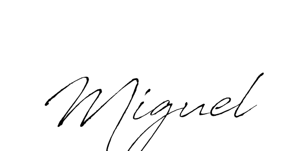 You should practise on your own different ways (Antro_Vectra) to write your name (Miguel) in signature. don't let someone else do it for you. Miguel signature style 6 images and pictures png