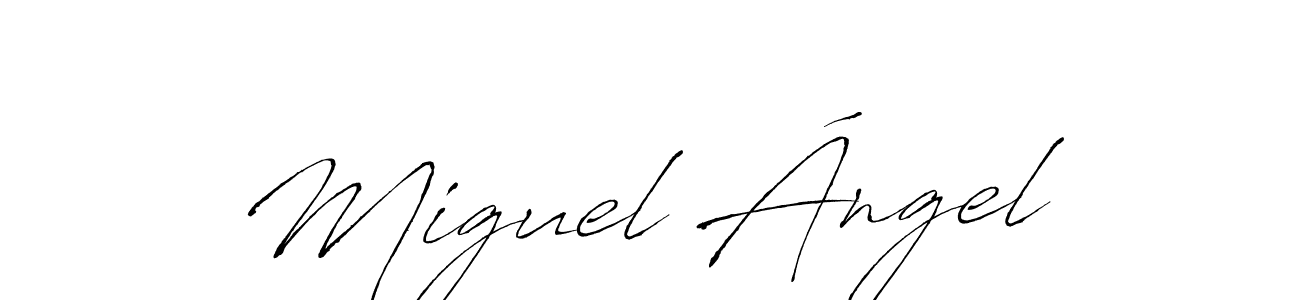 It looks lik you need a new signature style for name Miguel Ángel. Design unique handwritten (Antro_Vectra) signature with our free signature maker in just a few clicks. Miguel Ángel signature style 6 images and pictures png
