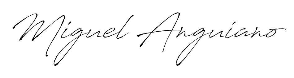Discover the perfect balance of readability and style for Miguel Anguiano with Antro_Vectra font. Create your dream signature today. Miguel Anguiano signature style 6 images and pictures png