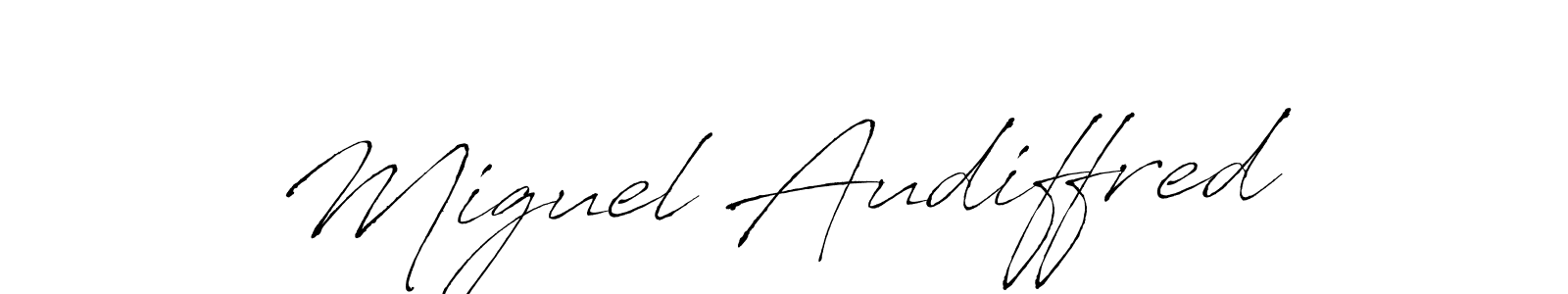 Design your own signature with our free online signature maker. With this signature software, you can create a handwritten (Antro_Vectra) signature for name Miguel Audiffred. Miguel Audiffred signature style 6 images and pictures png