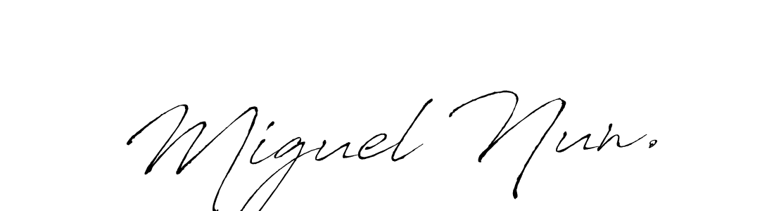 This is the best signature style for the Miguel Nun. name. Also you like these signature font (Antro_Vectra). Mix name signature. Miguel Nun. signature style 6 images and pictures png