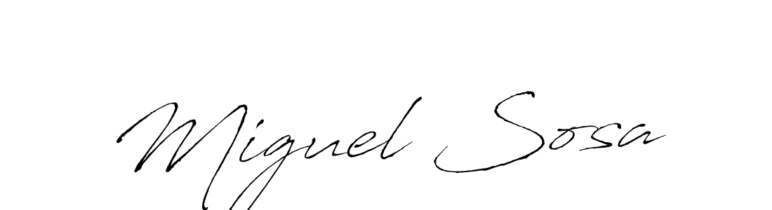 The best way (Antro_Vectra) to make a short signature is to pick only two or three words in your name. The name Miguel Sosa include a total of six letters. For converting this name. Miguel Sosa signature style 6 images and pictures png