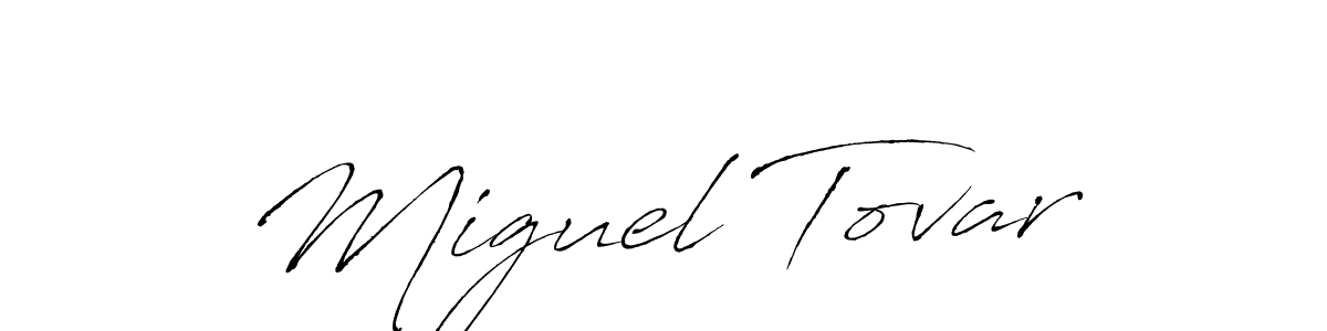 Miguel Tovar stylish signature style. Best Handwritten Sign (Antro_Vectra) for my name. Handwritten Signature Collection Ideas for my name Miguel Tovar. Miguel Tovar signature style 6 images and pictures png