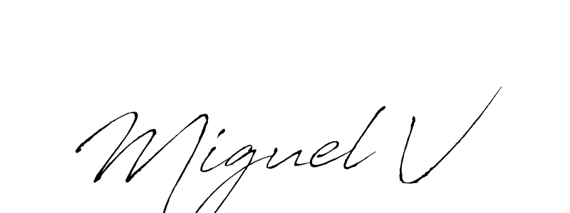 This is the best signature style for the Miguel V name. Also you like these signature font (Antro_Vectra). Mix name signature. Miguel V signature style 6 images and pictures png