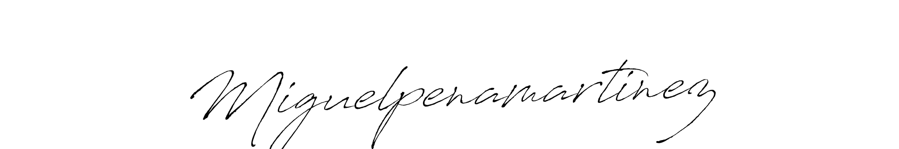 Antro_Vectra is a professional signature style that is perfect for those who want to add a touch of class to their signature. It is also a great choice for those who want to make their signature more unique. Get Miguelpenamartinez name to fancy signature for free. Miguelpenamartinez signature style 6 images and pictures png