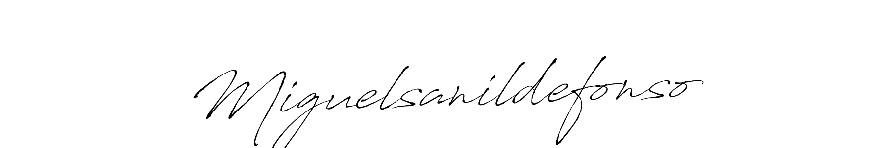 Use a signature maker to create a handwritten signature online. With this signature software, you can design (Antro_Vectra) your own signature for name Miguelsanildefonso. Miguelsanildefonso signature style 6 images and pictures png