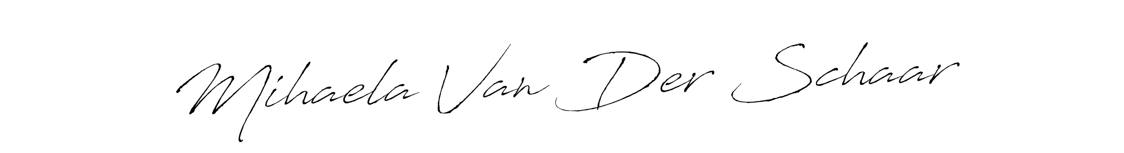 Antro_Vectra is a professional signature style that is perfect for those who want to add a touch of class to their signature. It is also a great choice for those who want to make their signature more unique. Get Mihaela Van Der Schaar name to fancy signature for free. Mihaela Van Der Schaar signature style 6 images and pictures png