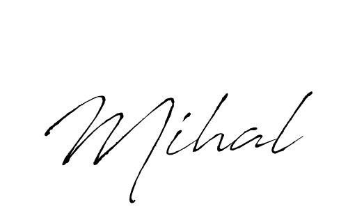 You should practise on your own different ways (Antro_Vectra) to write your name (Mihal) in signature. don't let someone else do it for you. Mihal signature style 6 images and pictures png